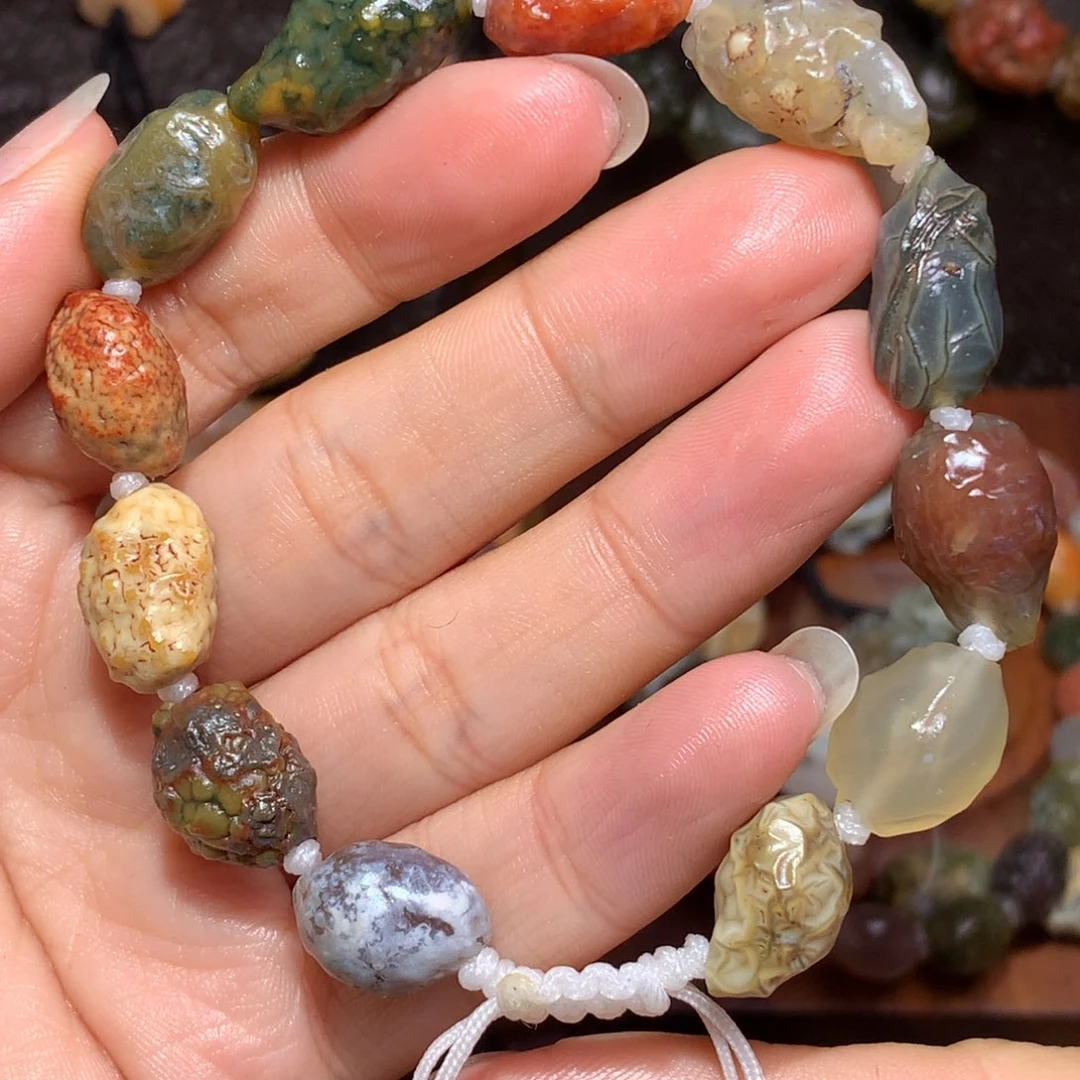 未镶嵌玛瑙/玉髓珠宝半成品