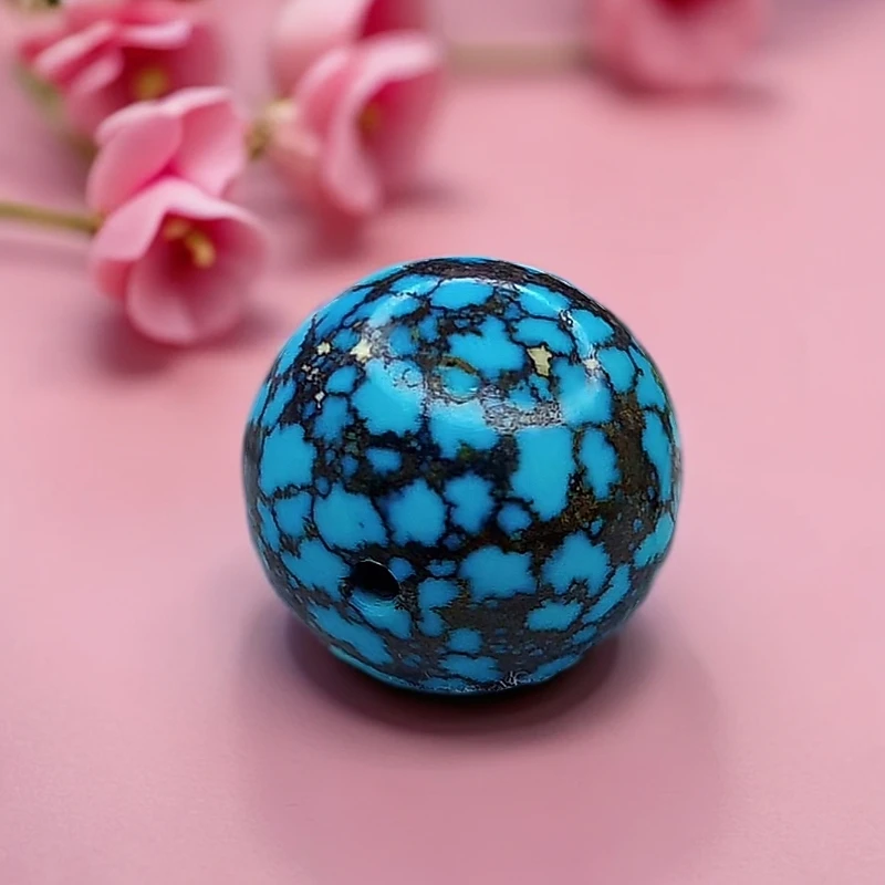 湖北原矿知己绿松石单珠