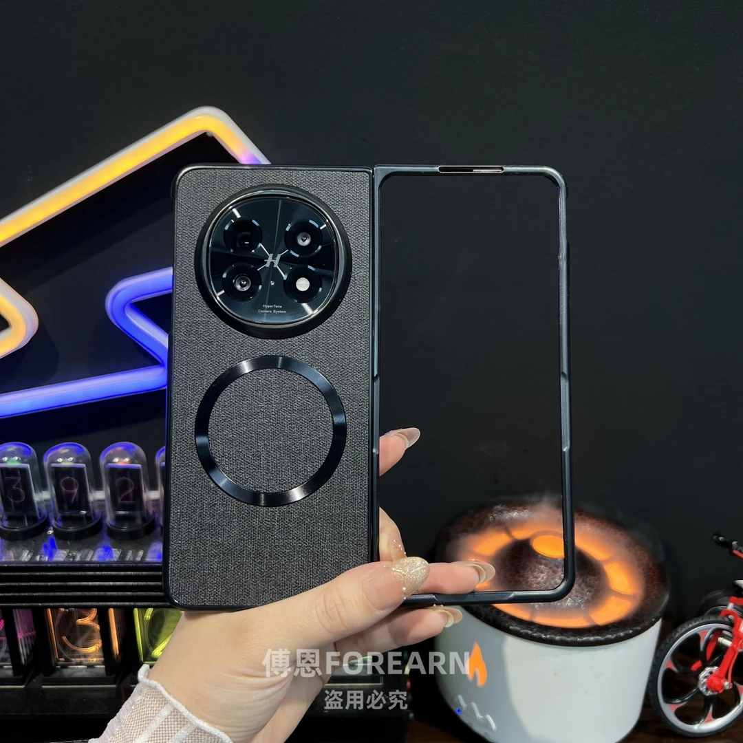 适用于OPPOFindN5手机壳findn5折叠屏布纹全包防摔磁吸保护套新款