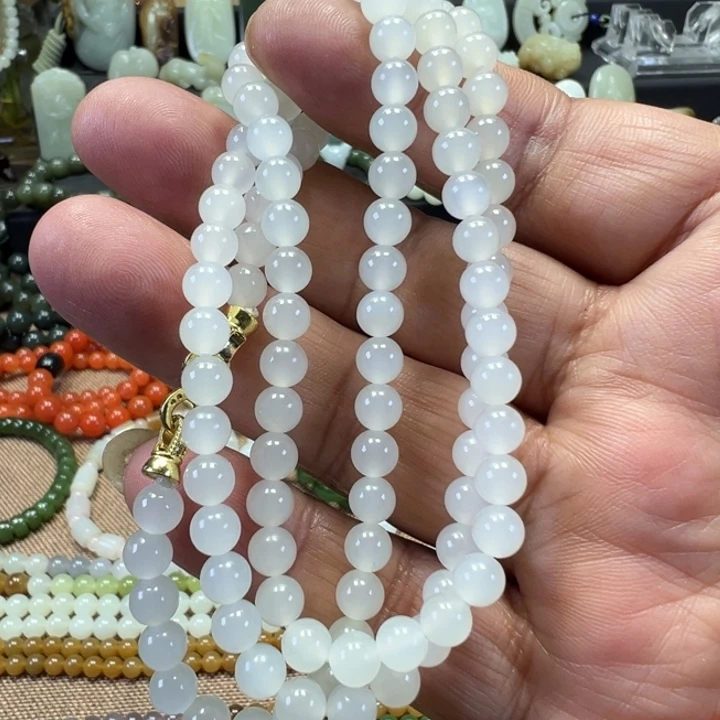 和田玉未镶嵌套链