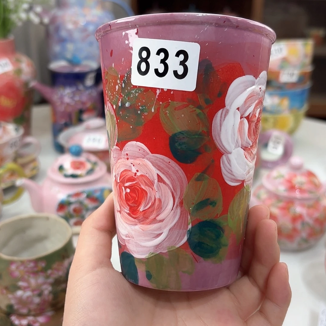 景德镇手绘高温釉下彩陶瓷茶具
