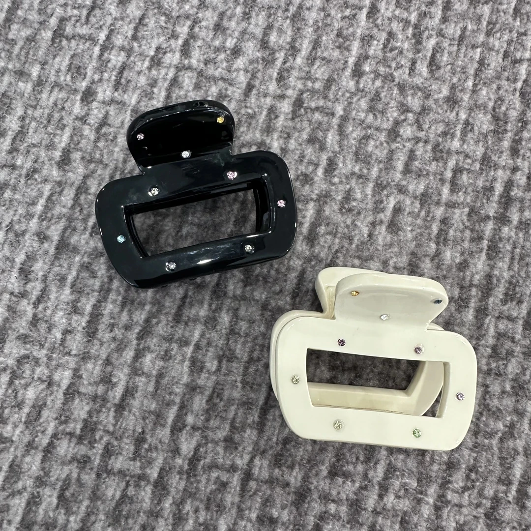 卓菲-原创设计高级感醋酸点钻马尾夹5143