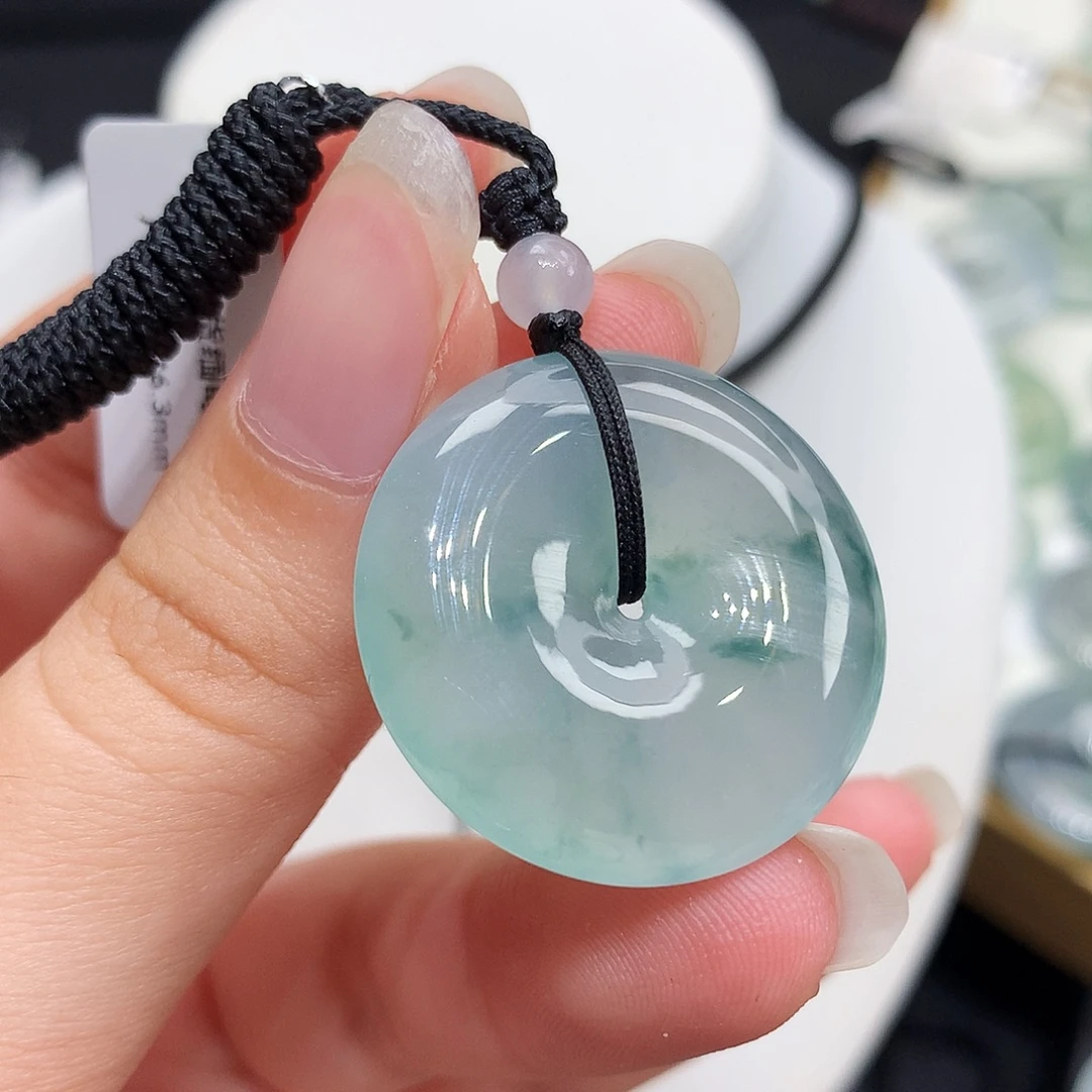 翡翠未镶嵌胸饰翡翠102，27.1/6.3