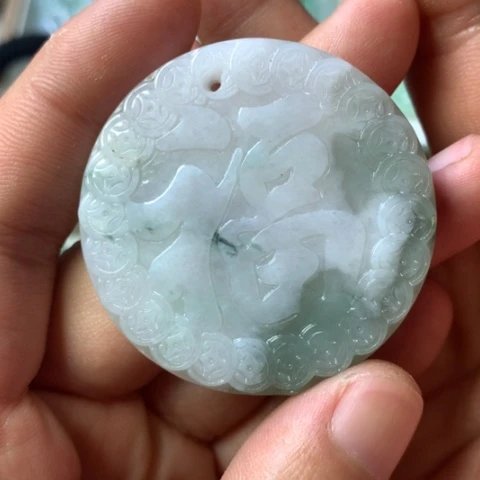 翡翠未镶嵌颈饰天然缅甸翡翠a货