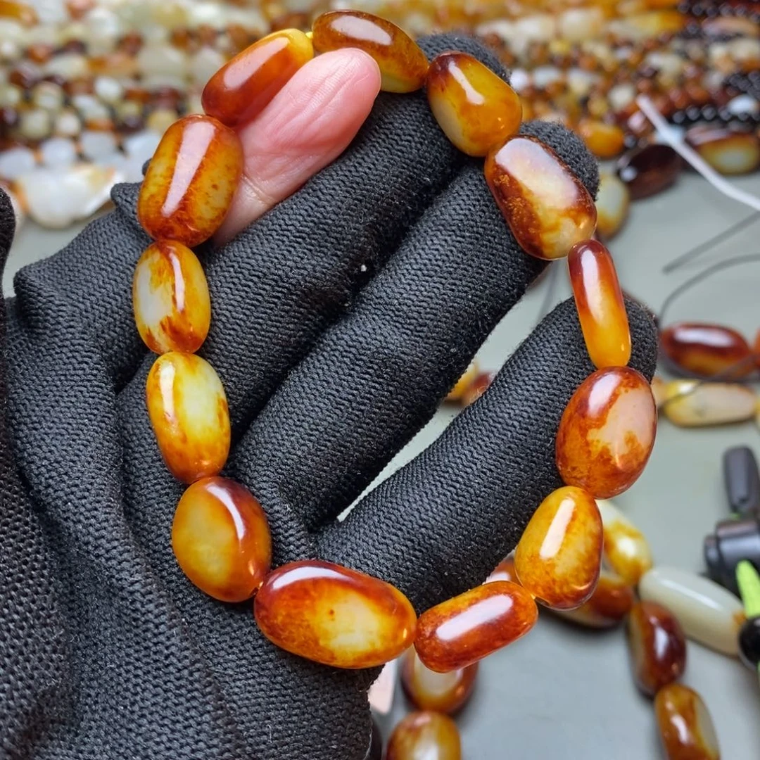 和田玉未镶嵌手链