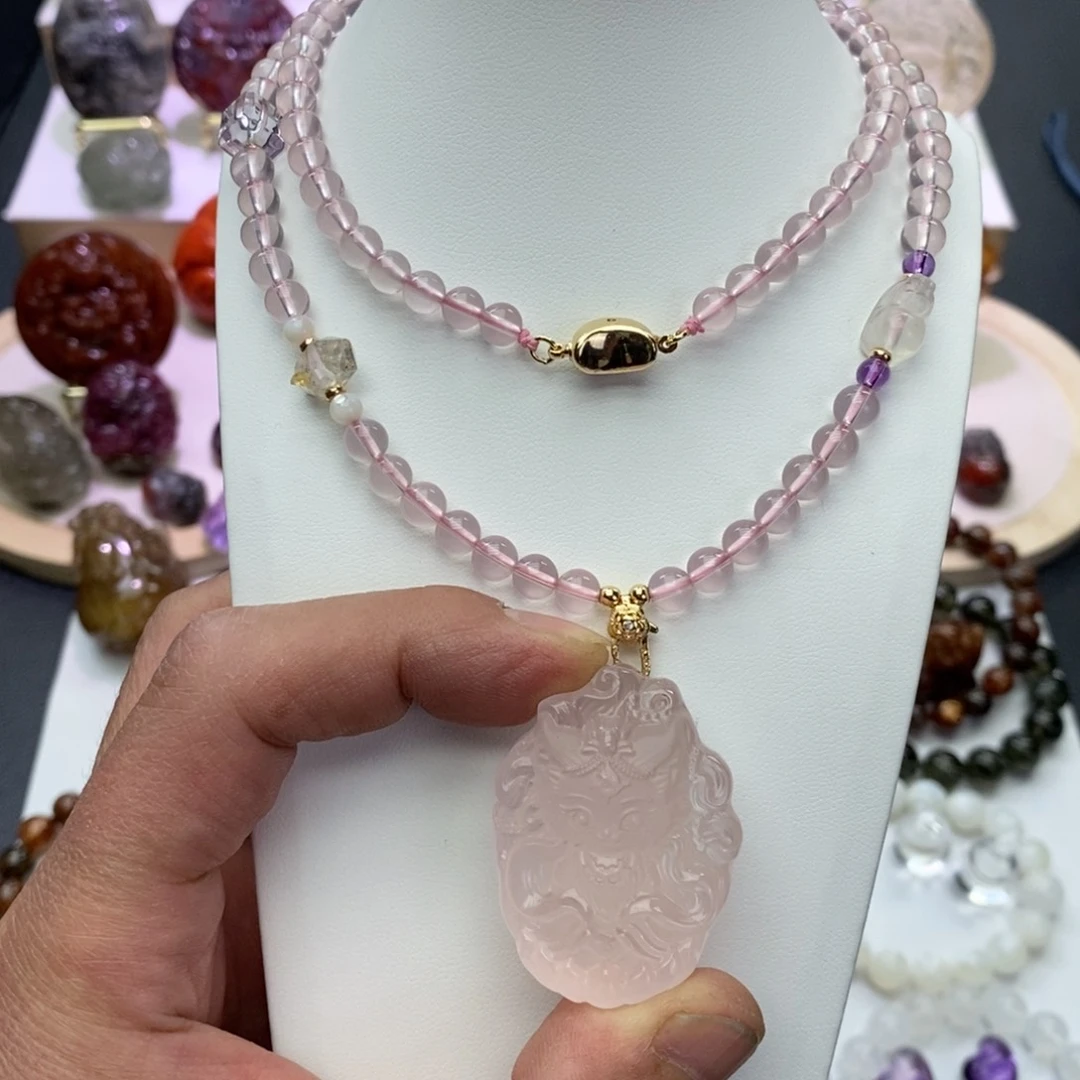 水晶颈饰未镶嵌吊坠