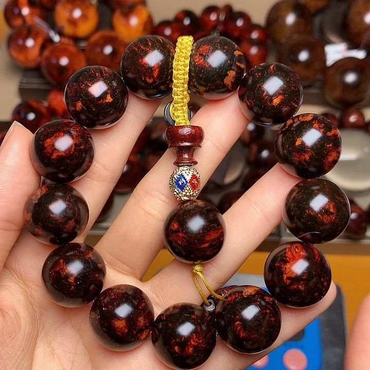 花梨木类手串/手链晓**晖老挝花梨风化料土埋料