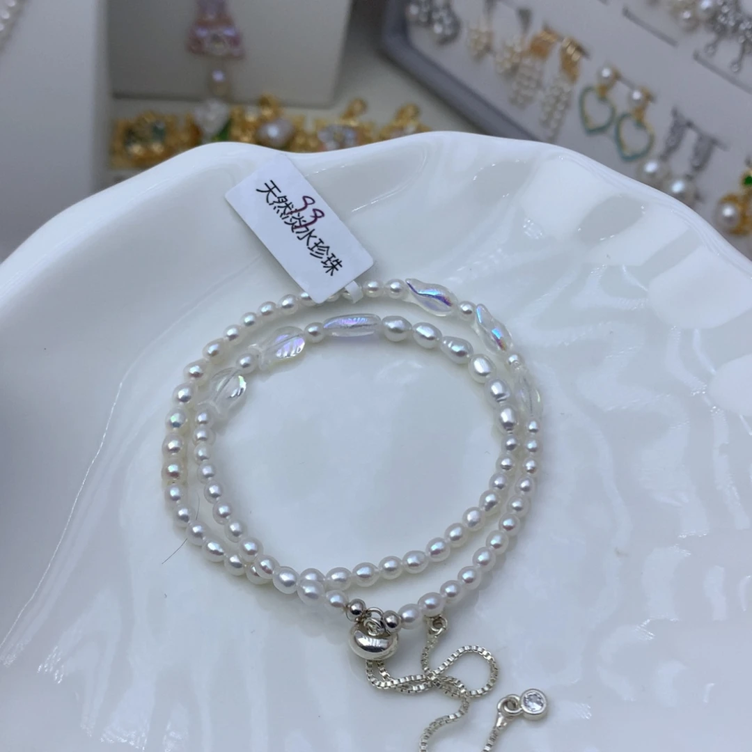 吊坠(不含链)淡水珍珠银S925镶嵌