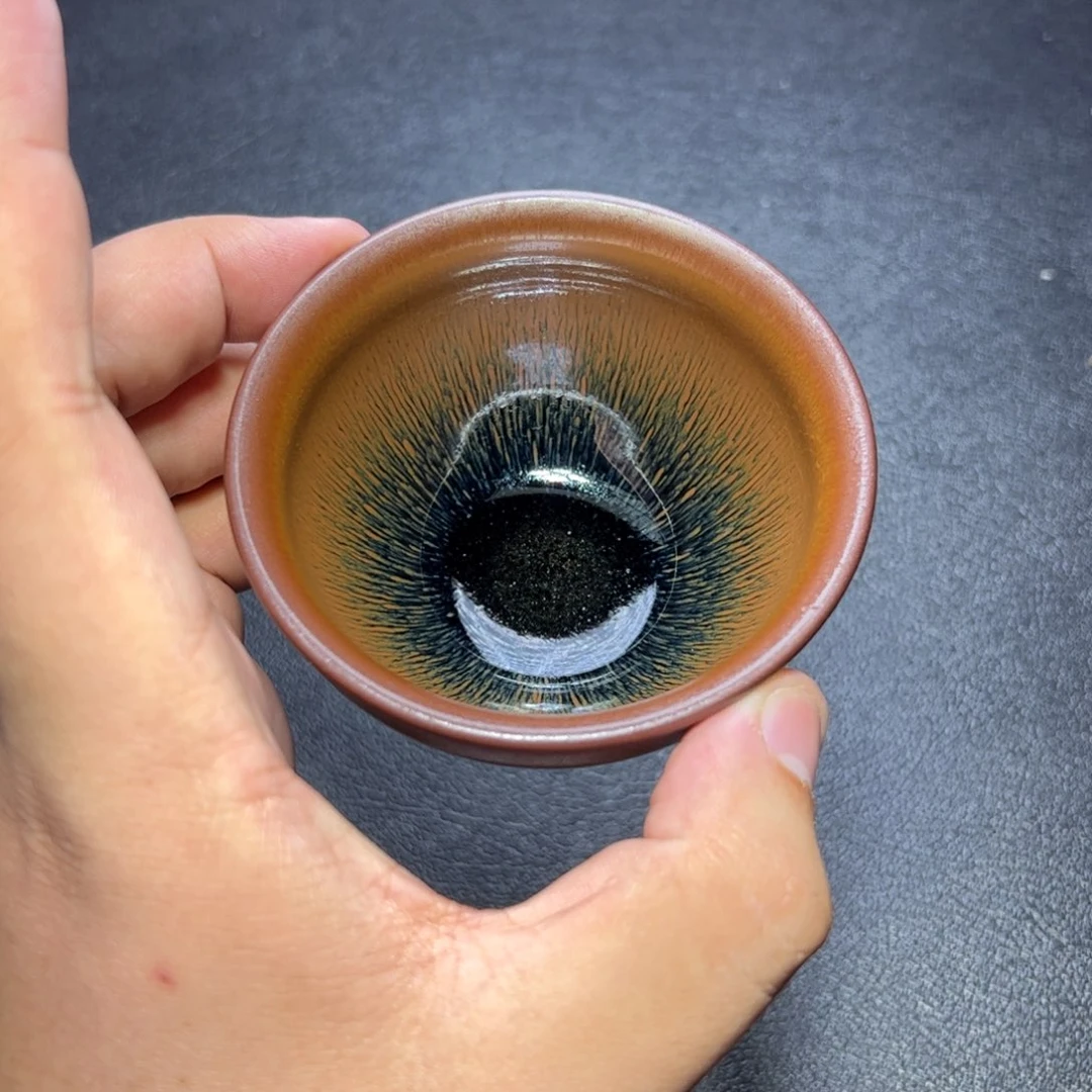 茶盏兔毫建窑建盏主人杯