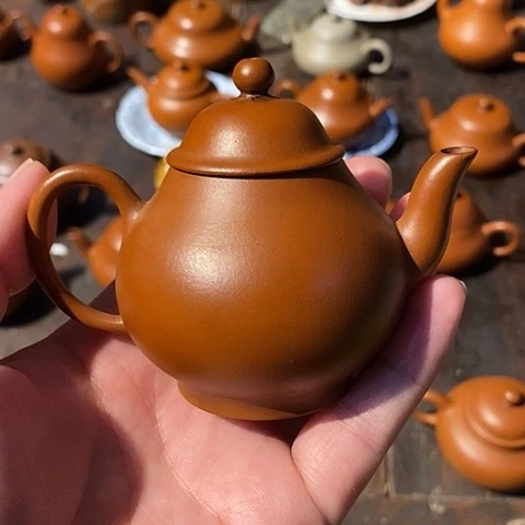 茶壶紫砂富**刘紫砂壶茶具套装
