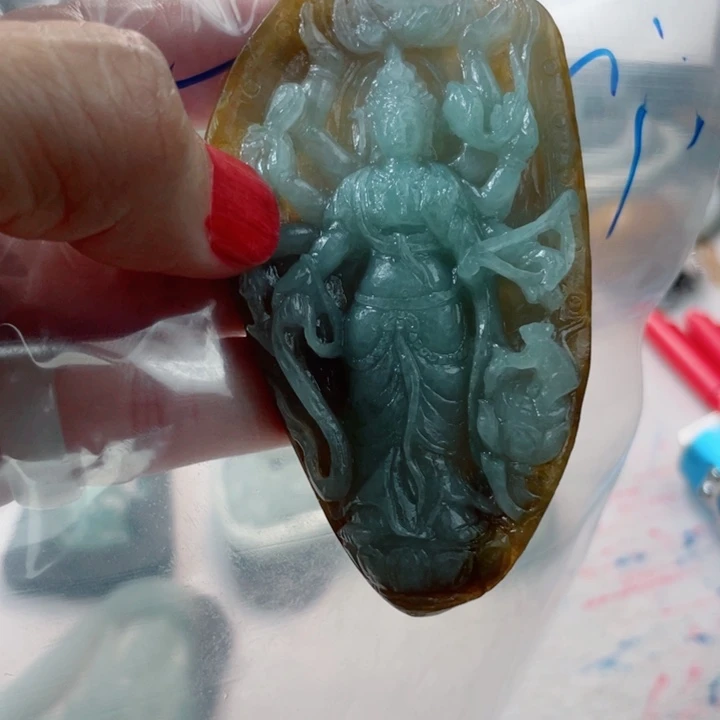 h***0定制翡翠未镶嵌毛货