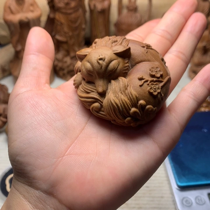 檀香木把件老山檀香凤九