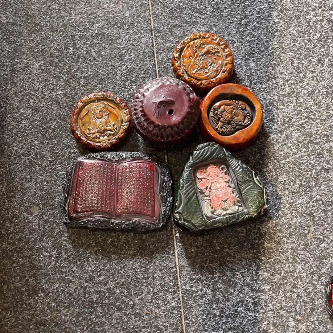 古***）瓷片陶瓷茶宠麻线鼓