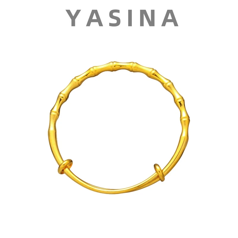 气质款竹节推拉手镯