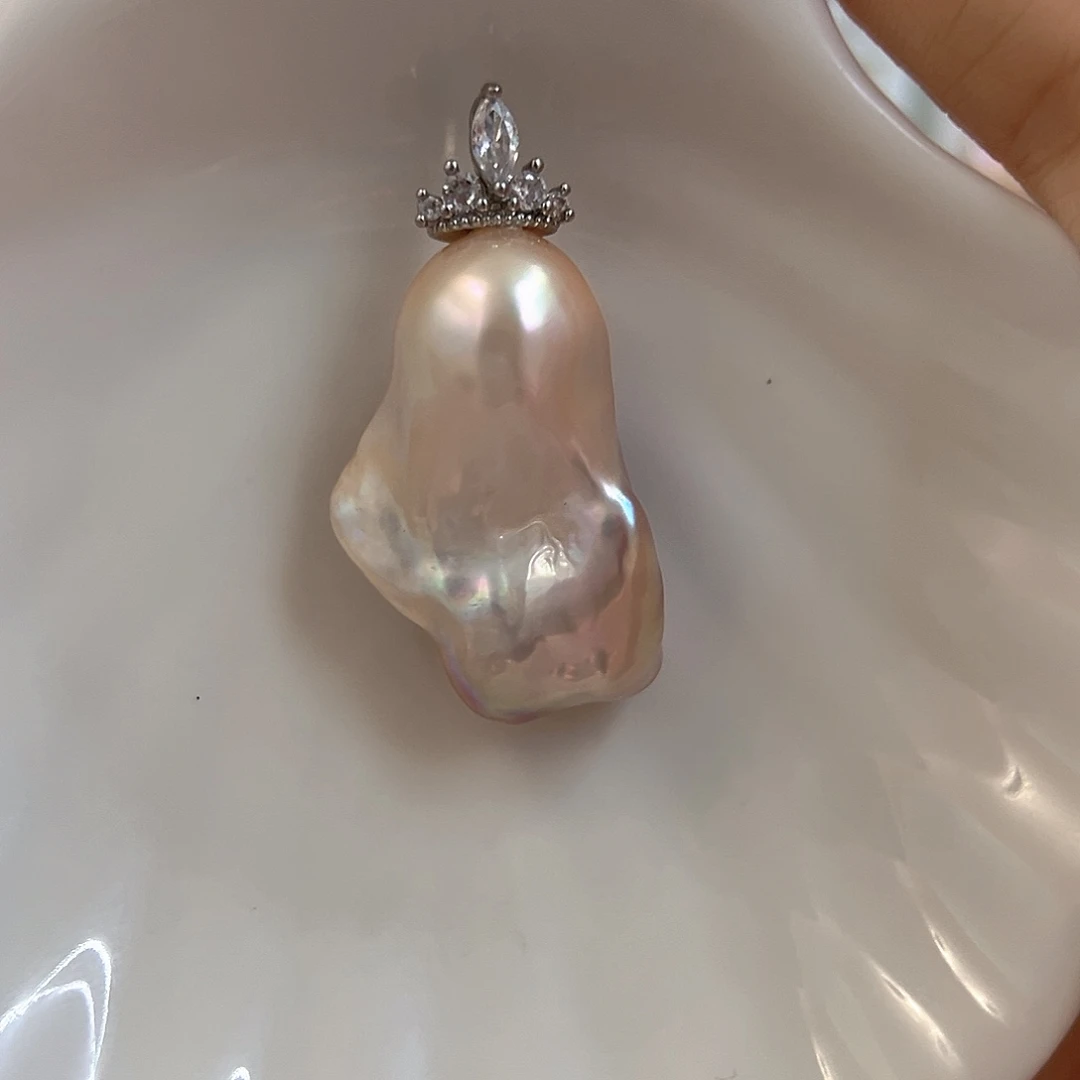 颈饰合金淡水珍珠