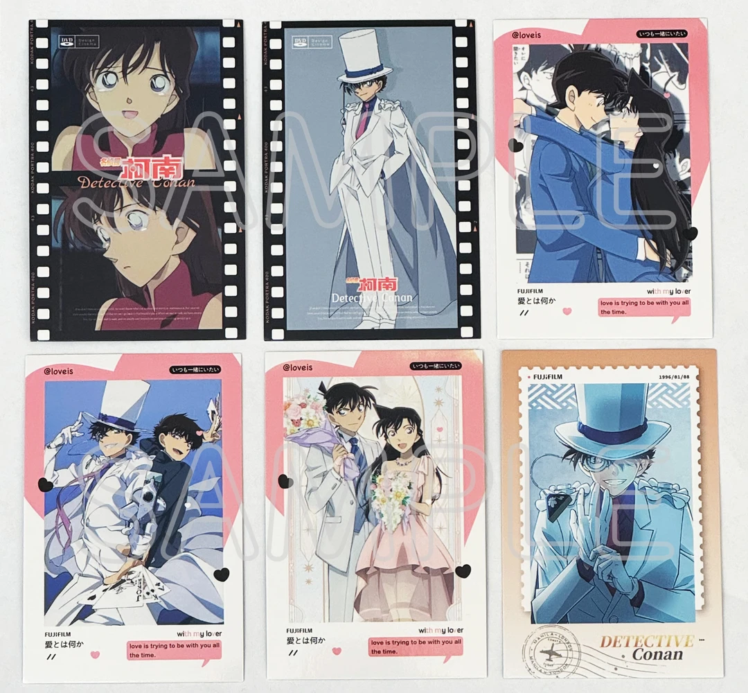 （拍立得刺箱大转盘）名侦探柯南拍立得小卡胶片基德新兰明信片谷子