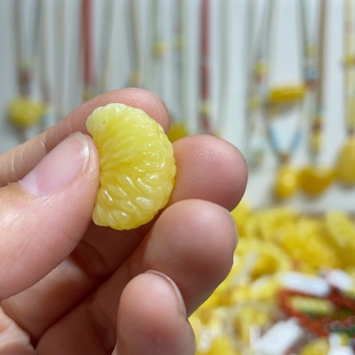 蜜蜡未镶嵌裸石橘子