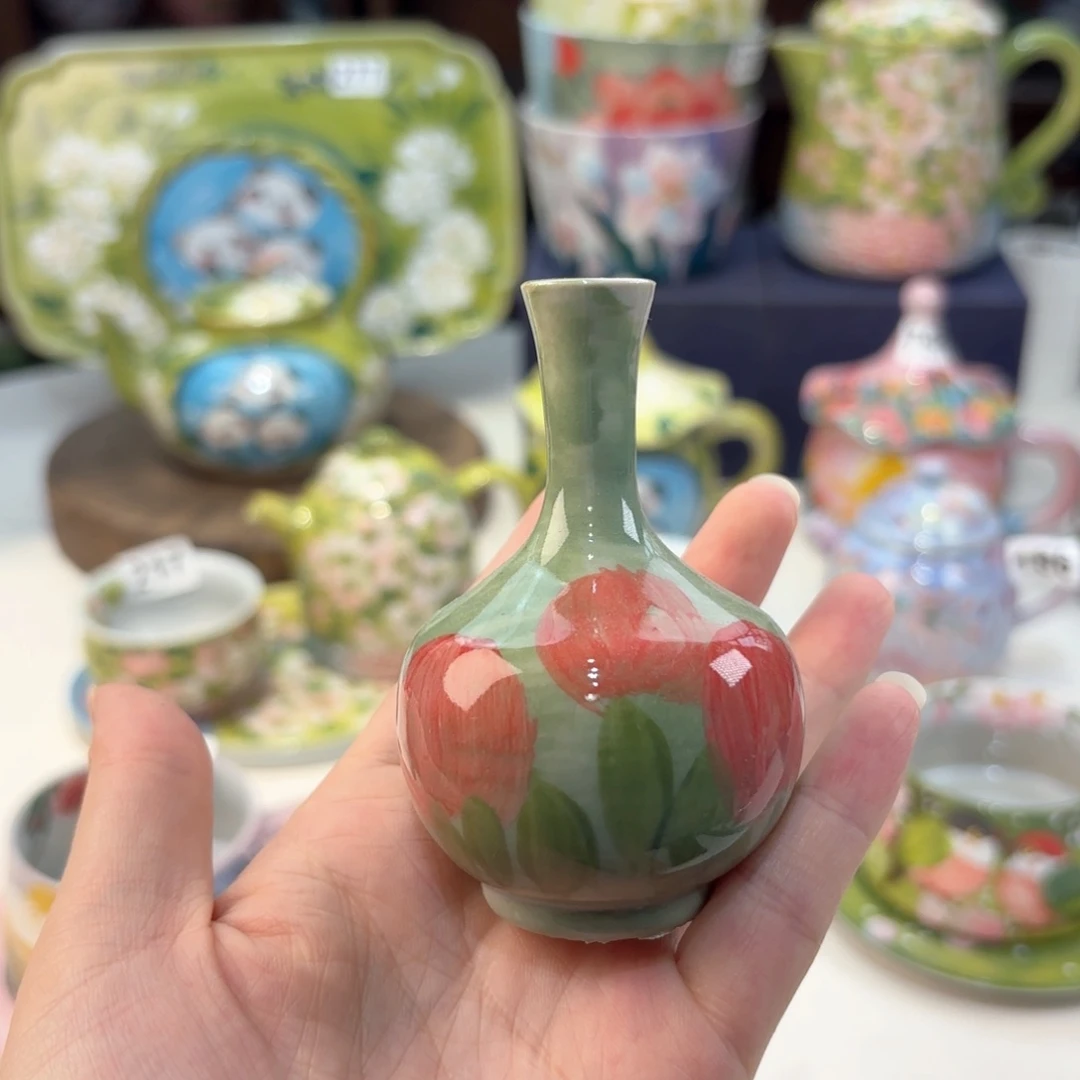 景德镇手绘高温釉下彩陶瓷茶具