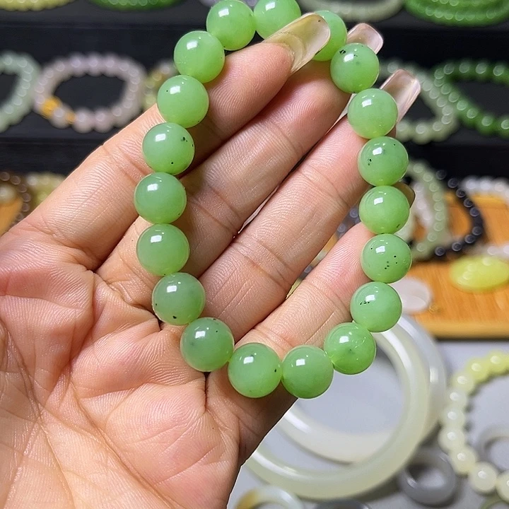 清***扬手串未镶嵌和田玉