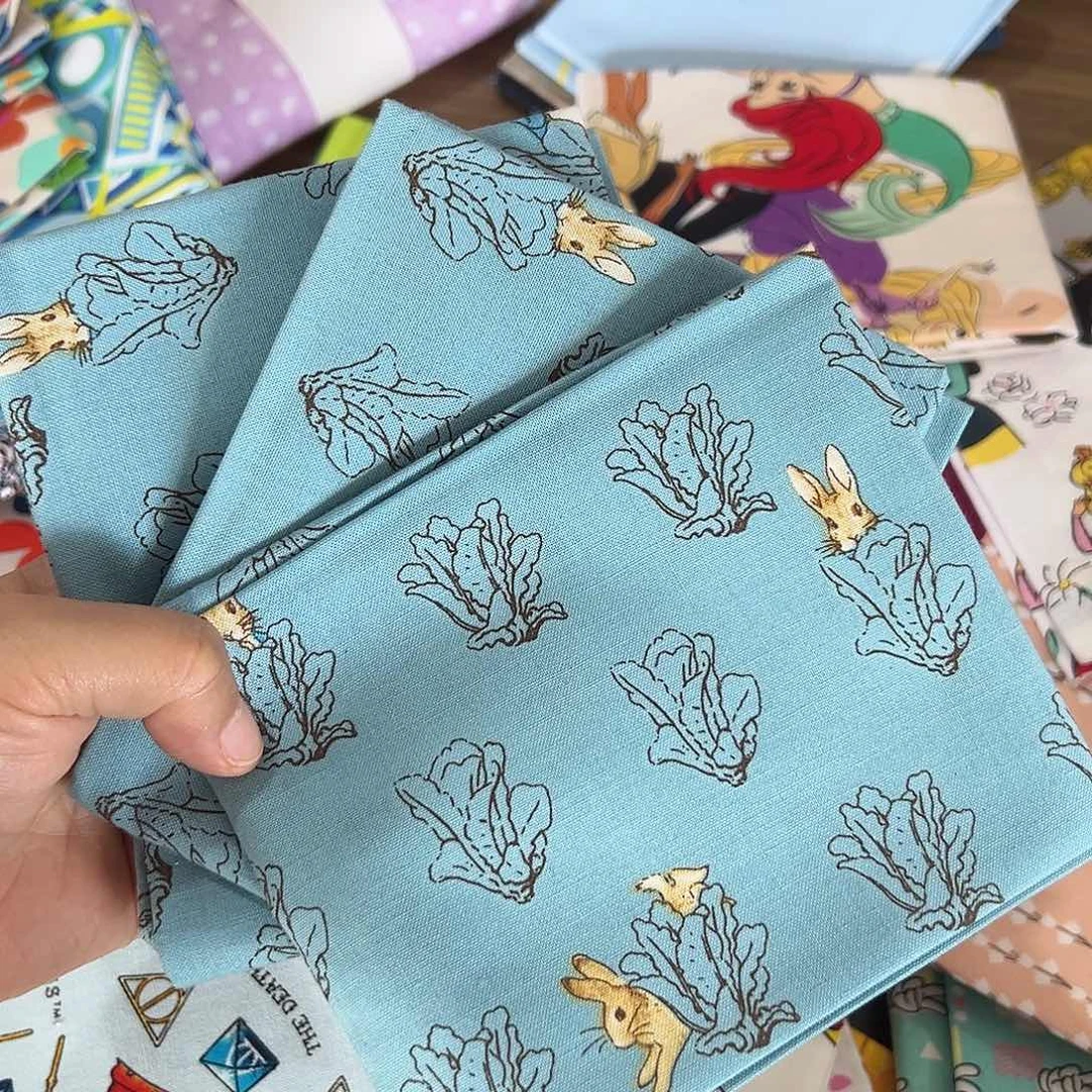 3片纯棉品牌原单小布块45.50厘米一片