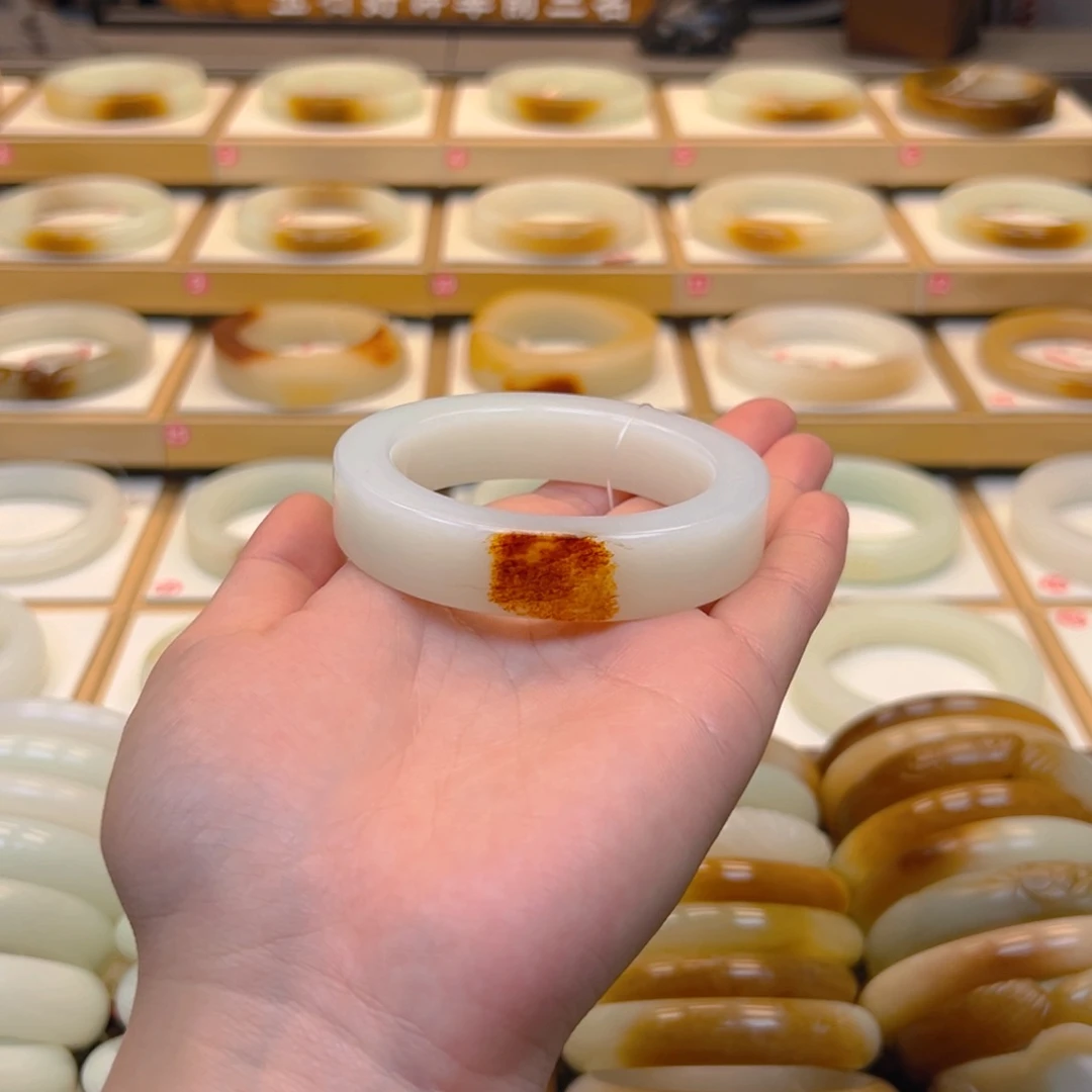 和田玉未镶嵌手镯15