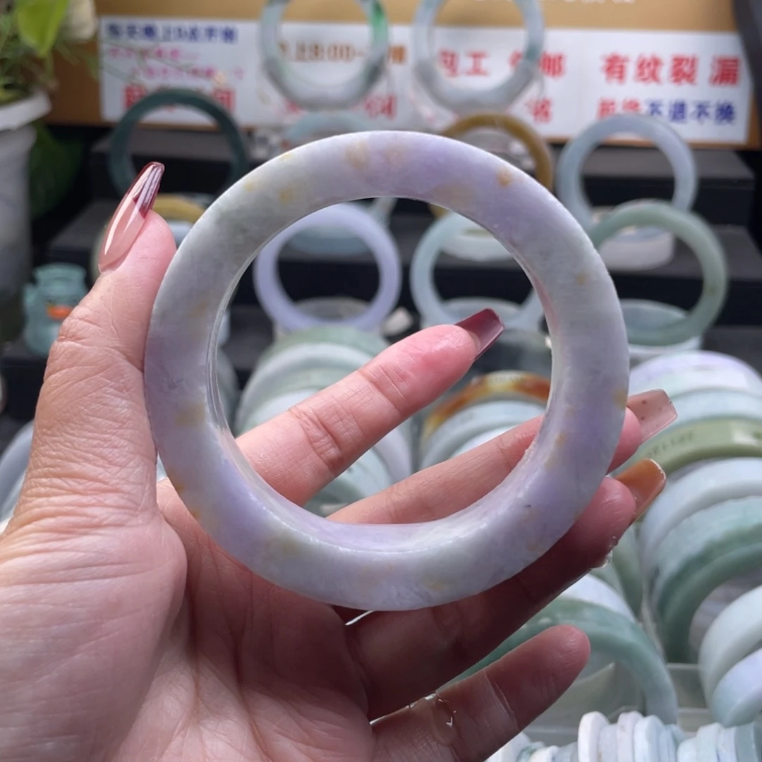 【闪购商品】未镶嵌手镯定制翡翠淘***子