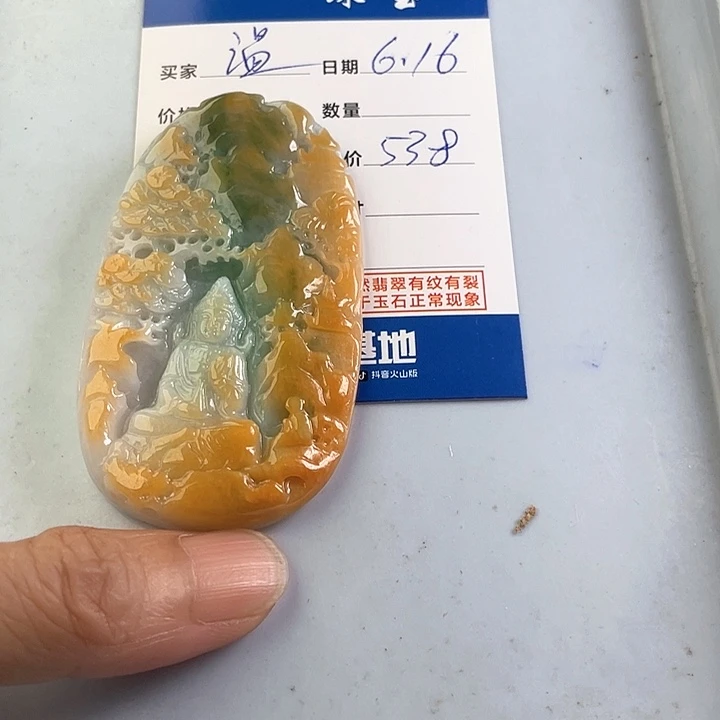 翡翠未镶嵌颈饰温****