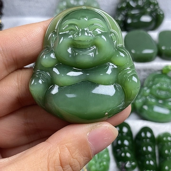 吊坠(不含链)未镶嵌和田玉（碧玉）