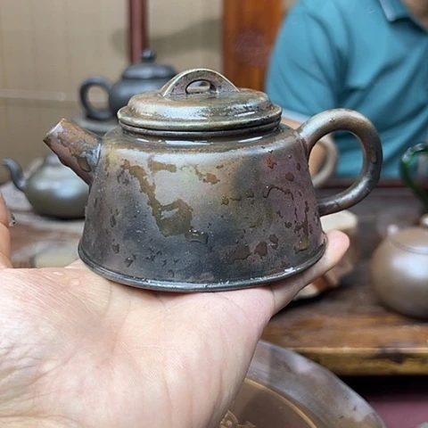 戬谷龙窑柴烧茶壶