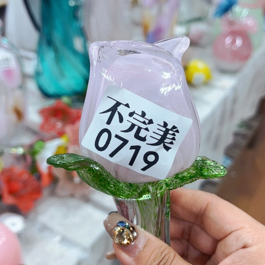 玫瑰0719 家悦美居琉璃摆件杆短