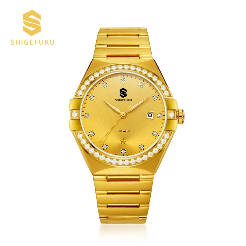 T【香港SHIGEFUKU】镶钻女款星座/全自动机械腕表手表8585L
