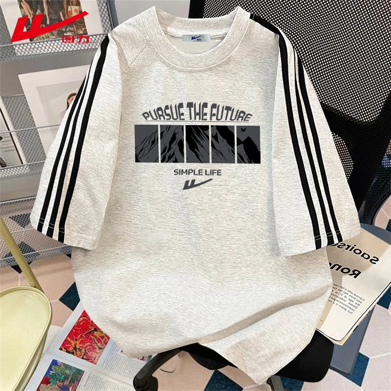 回力夏季纯棉短袖新款美式T恤女生宽松辣妹多巴胺夏装韩版t恤潮牌