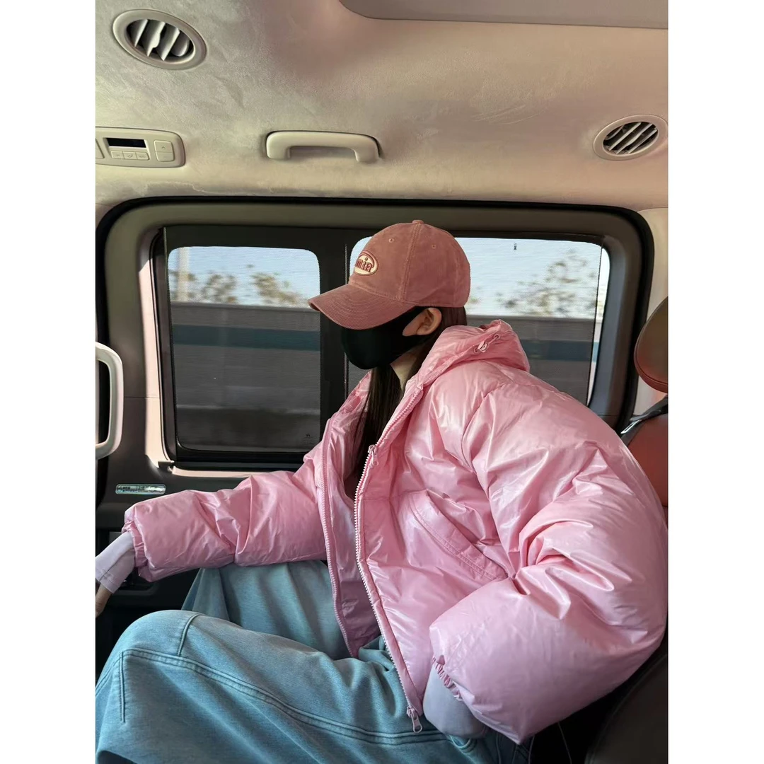 婉君【马卡龙羽绒服】秋冬百搭美式慵懒感棉服外套LWJ24D4C2344