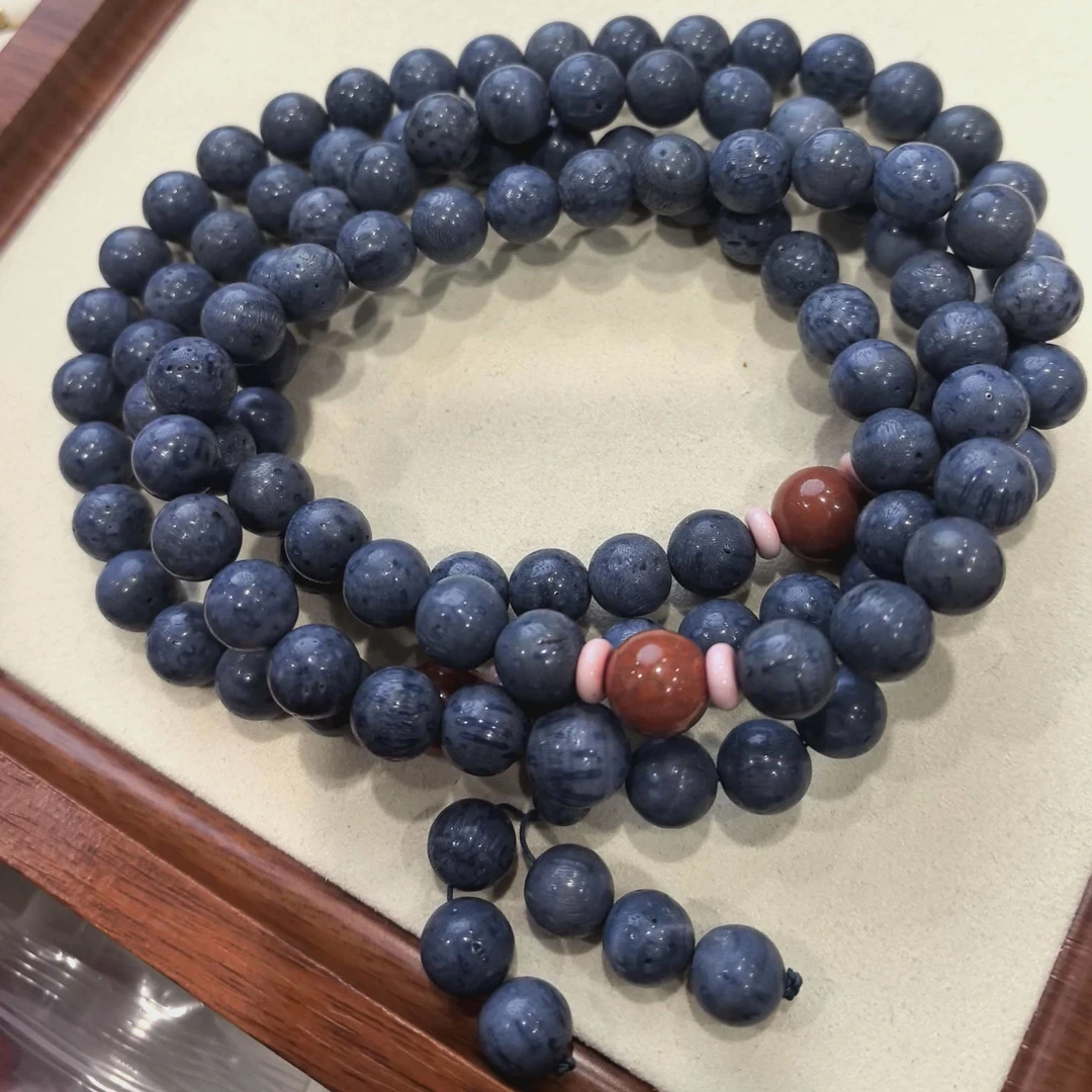 纯天然蓝珊瑚手链