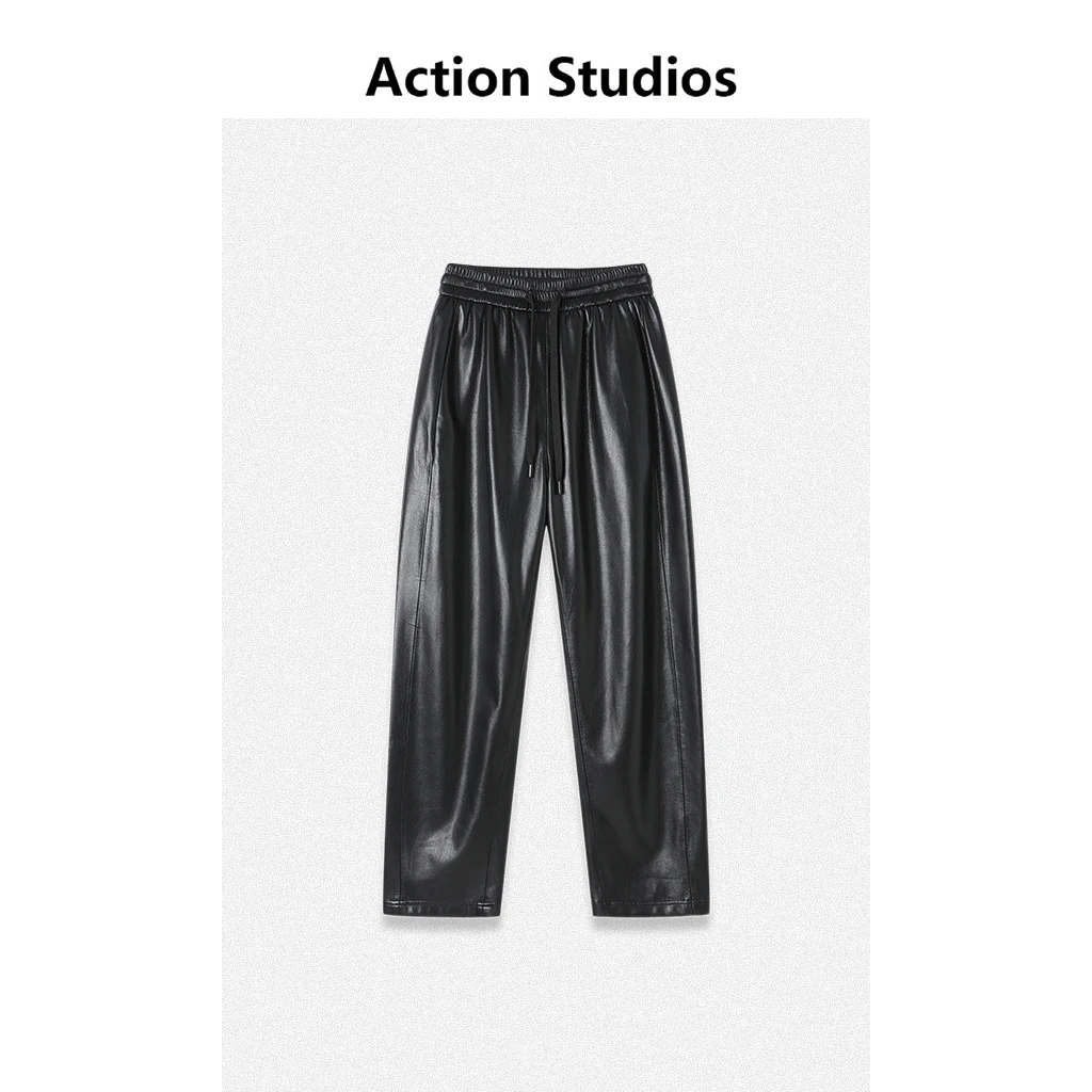 Action Studios弯刀直筒皮裤9322