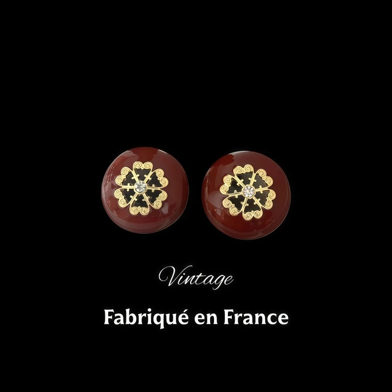 【时光雕刻家】复古宫廷风耳饰e277