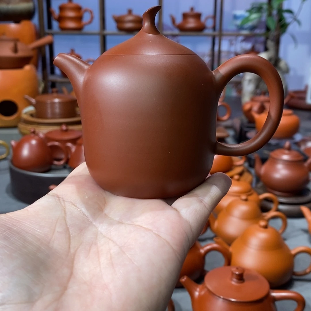 朱泥茶壶章石楷一帆风顺壶140c
