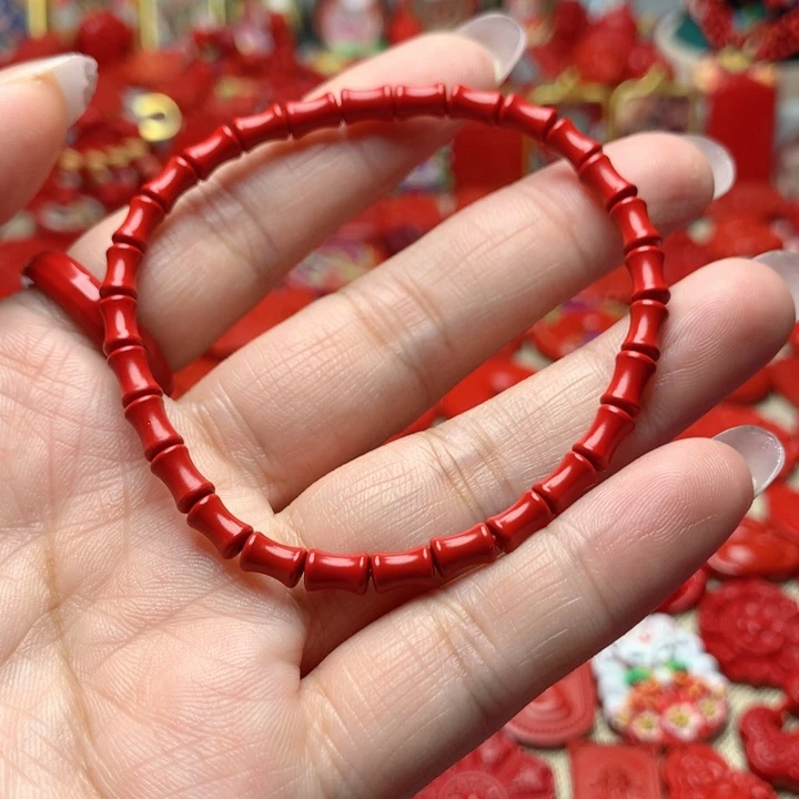 天然辰砂工艺品朱砂手串