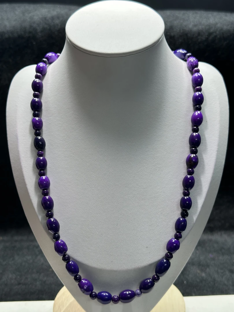 深坑满紫舒枣珠DIY项链时尚百搭女款-520SK68