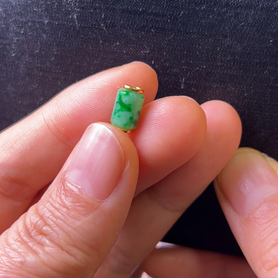 翡翠颈饰18K金镶嵌淘*路路通