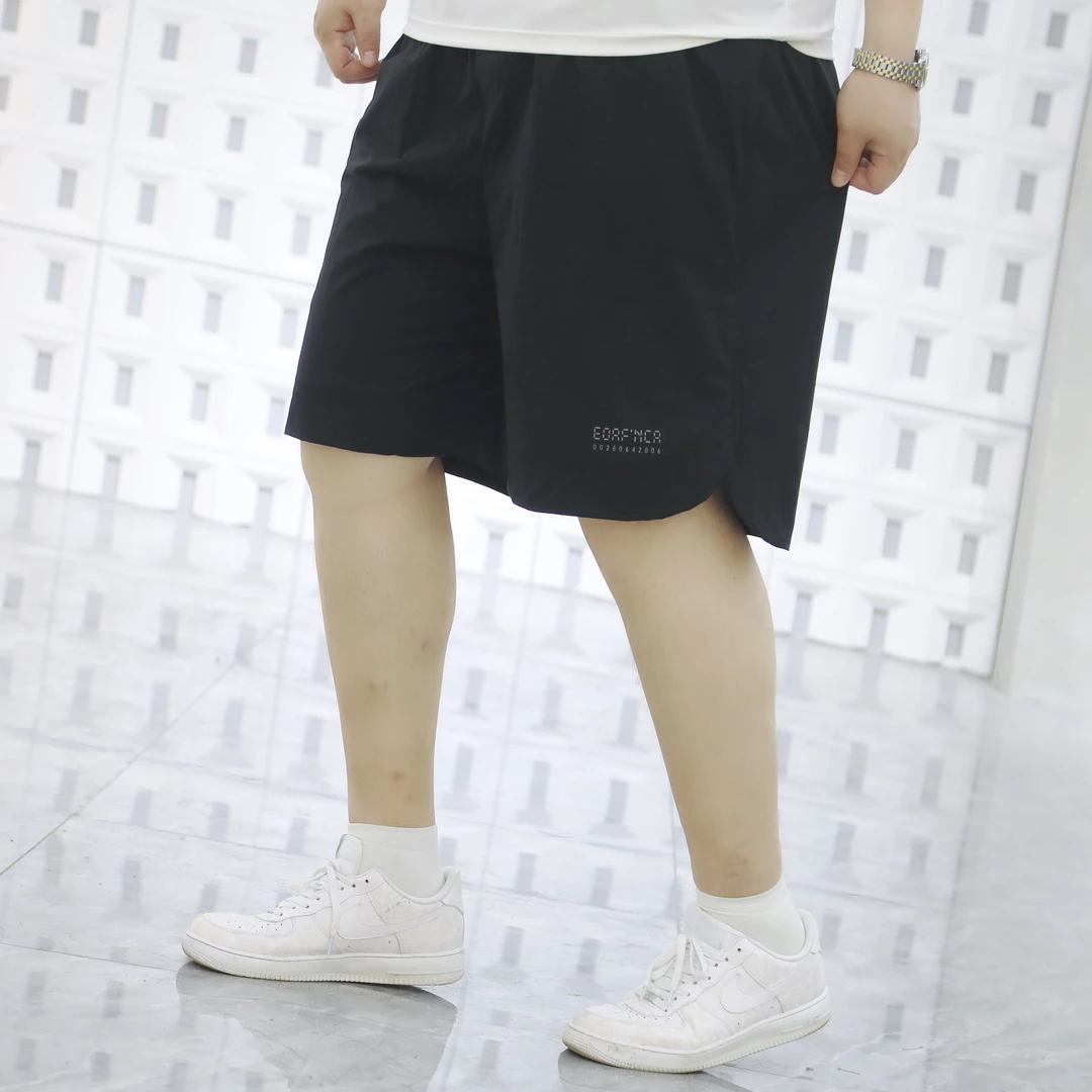 胖哥文大码男装夏季简约百搭五分裤短裤2562