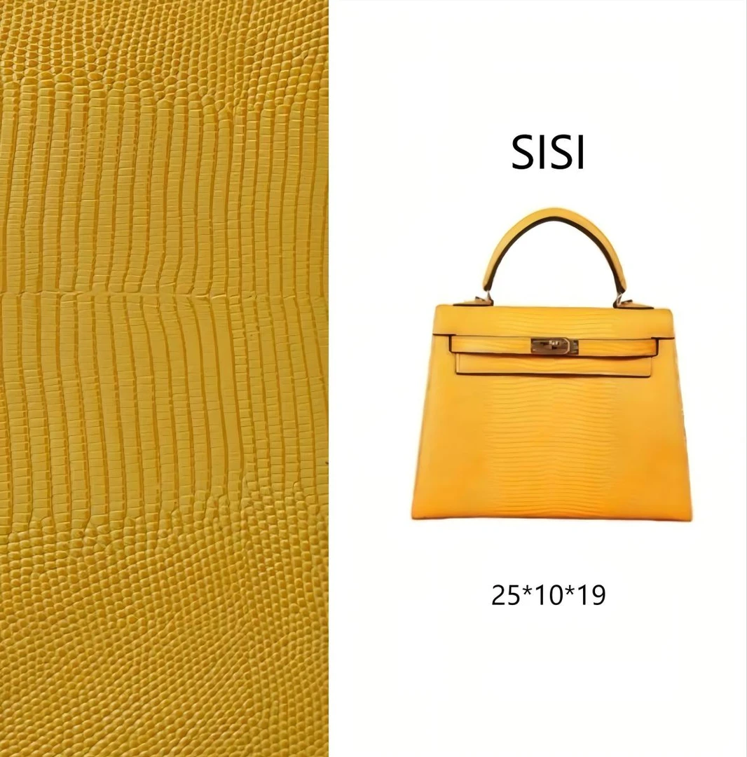 【尺寸：25*10*19】SISI原创设计高定真皮女包 9625-1P 琥珀黄