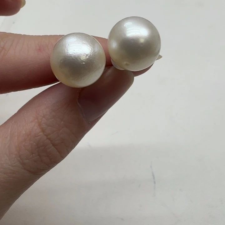 海水珍珠耳饰未镶嵌