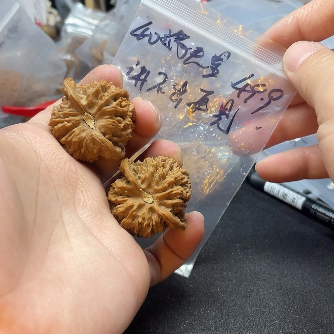 讲***见文玩核桃把件满天星