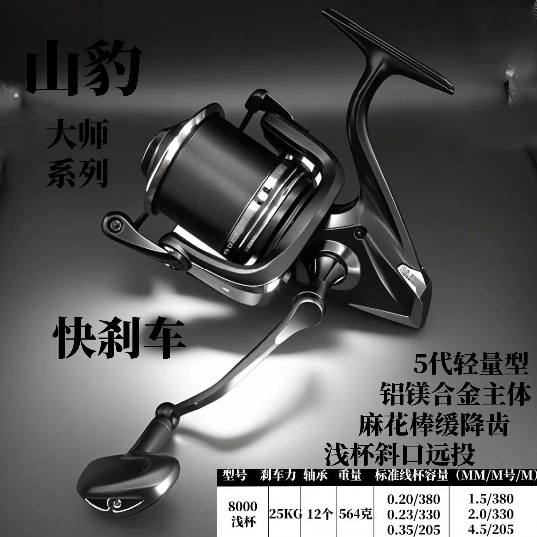 远投专用纺车轮江团鲶庸大物茅鱼轮