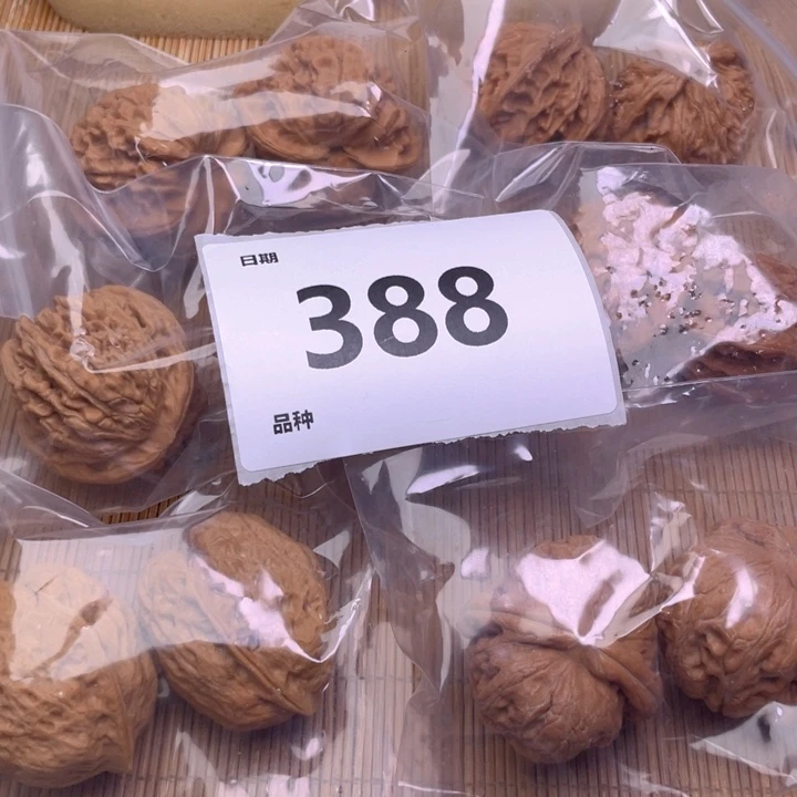 文玩核桃把件388号6对带练手元宝