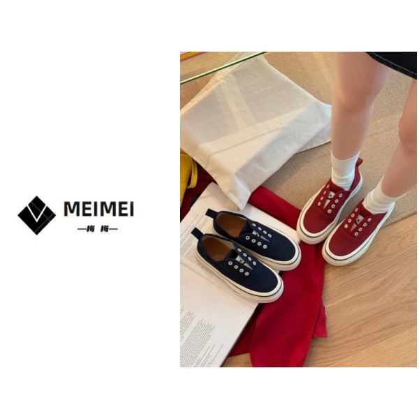 XMM.【星月布鞋】时尚百搭潮流显瘦休闲运动春季软底舒适防滑9077-2