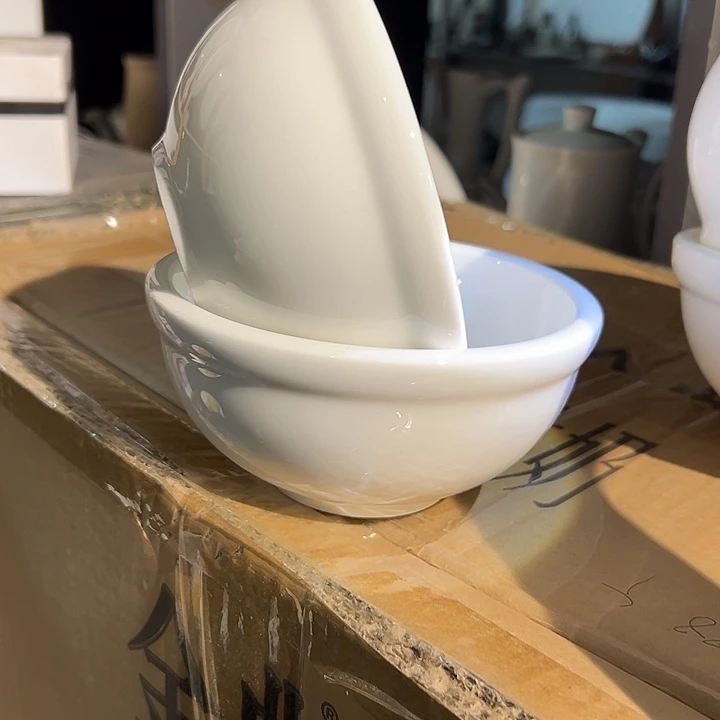 国营尾货骨瓷哥本小碗一对口径12