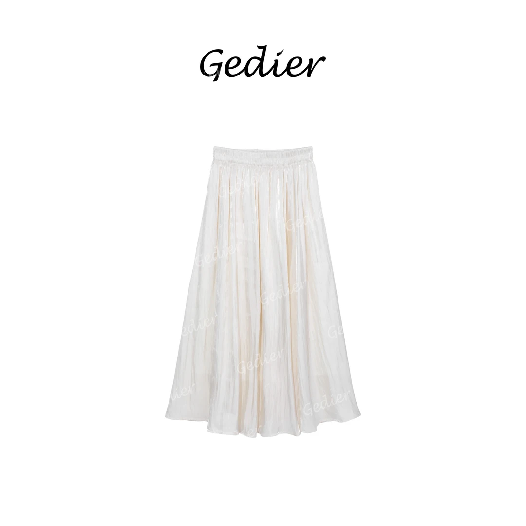 【歌蒂尔】优雅光泽半身裙轻盈飘逸设计 EG520727Y