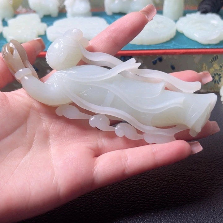 和田玉未镶嵌挂件1